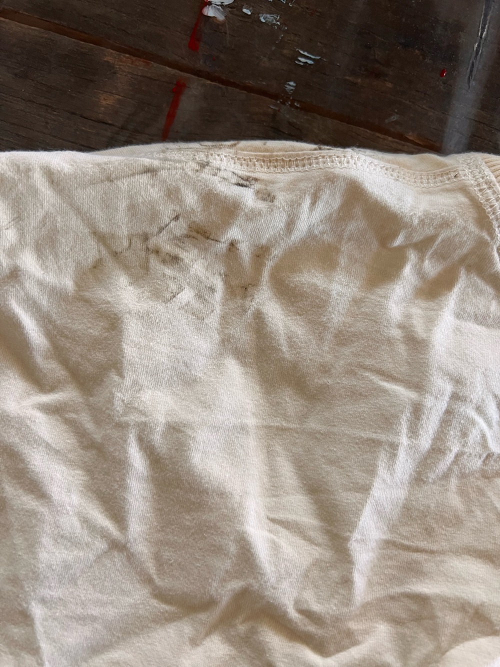 Free People Cream V-Neck Drawstring Tunic - Picture 10 of 11